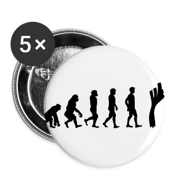 Lauch Evolution - Buttons groß 56 mm (5er Pack) - Weiß - Vorne