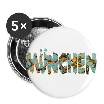 munich e 20 - Buttons large 2.2''/56 mm (5-pack) - white - Front