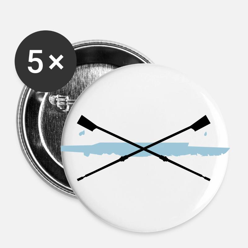 Rowing - Buttons large 2.2''/56 mm (5-pack) - white