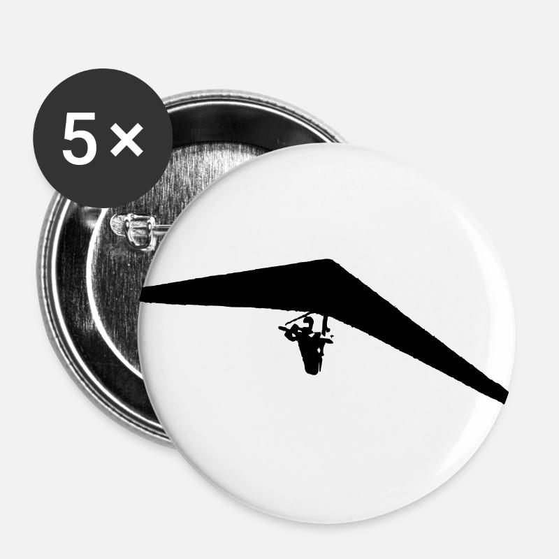 Hang glider - Buttons large 2.2''/56 mm (5-pack) - white