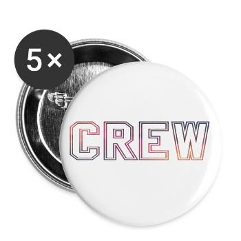 Moi et mon équipage - Lot de 5 grands badges (56 mm) - blanc - Devant