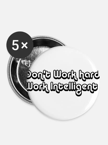 WORK INTELLIGENT - Buttons large 2.2''/56 mm (5-pack) - white
