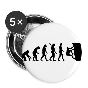 Klettern - Buttons groß 56 mm (5er Pack) - Weiß - Vorne