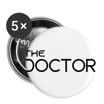 Der Doktor - Buttons groß 56 mm (5er Pack) - Weiß - Vorne