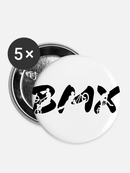 BMX - Buttons large 2.2''/56 mm (5-pack) - white