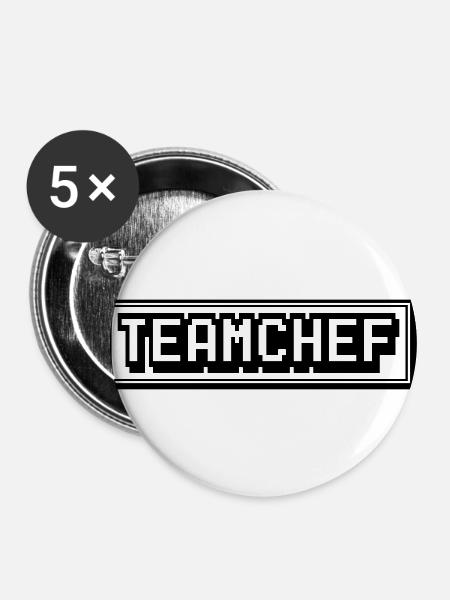 Teamchef Business Master - Buttons groß 56 mm (5er Pack) - Weiß