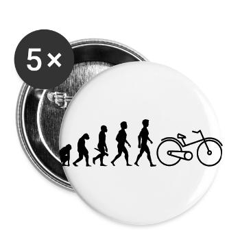 bike mountain bike bicycle bike road bike28 - Buttons large 2.2''/56 mm (5-pack) - white - Front