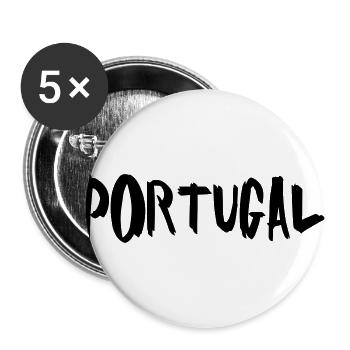 Portugal - Buttons large 2.2''/56 mm (5-pack) - white - Front