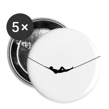 Hängematte - Buttons groß 56 mm (5er Pack) - Weiß - Vorne