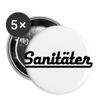 ambulance man - Buttons large 2.2''/56 mm (5-pack) - white - Front
