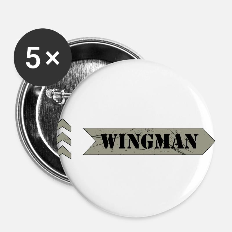 Wingman - Buttons large 2.2''/56 mm (5-pack) - white