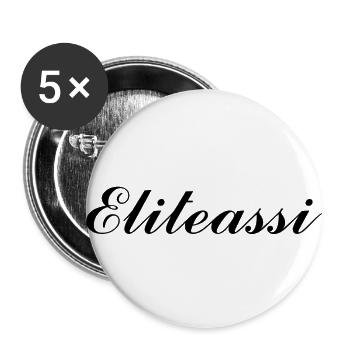 Eliteassi - Buttons groß 56 mm (5er Pack) - Weiß - Vorne