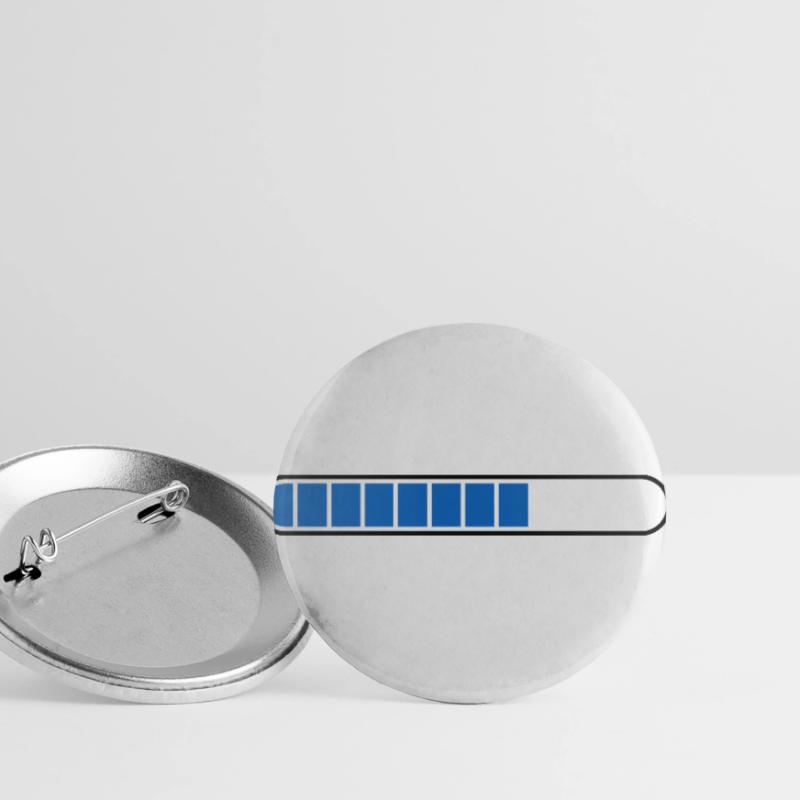 Loading bar PC Icon blue Buttons large 2.2''/56 mm (5-pack)