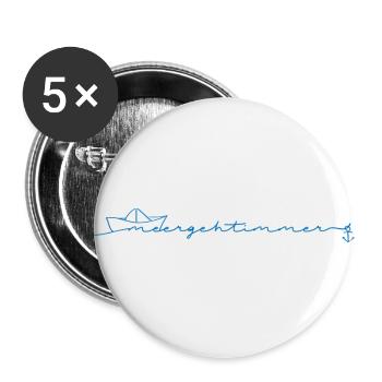 The sea always goes - Buttons large 2.2''/56 mm (5-pack) - white - Front