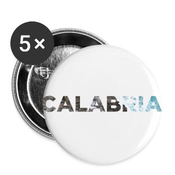 CALABRIA - Buttons groß 56 mm (5er Pack) - Weiß - Vorne