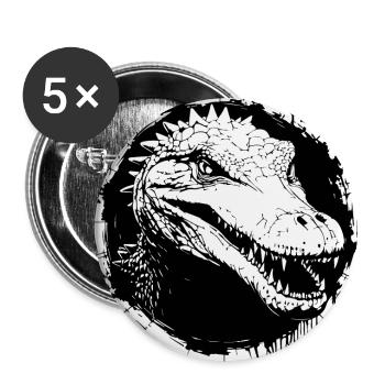 Alligator - Buttons large 2.2''/56 mm (5-pack) - white - Front