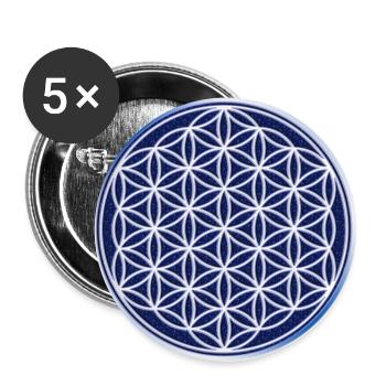 The Flower of Life in the star sky - Buttons large 2.2''/56 mm (5-pack) - white - Front