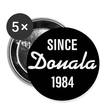 Douala - Since 1984 - Buttons groß 56 mm (5er Pack) - Weiß - Vorne