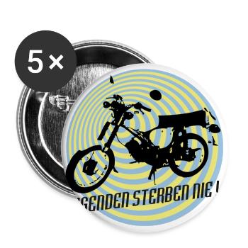 S51 Legenden - Buttons groß 56 mm (5er Pack) - Weiß - Vorne