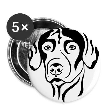RhodesianRidgeback - Buttons groß 56 mm (5er Pack) - Weiß - Vorne