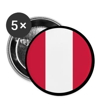 Unter dem Zeichen von Peru - Buttons groß 56 mm (5er Pack) - Weiß - Vorne