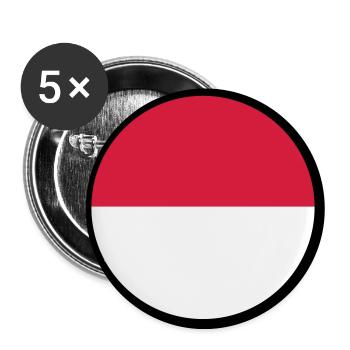Under The Sign Of Indonesia - Buttons large 2.2''/56 mm (5-pack) - white - Front