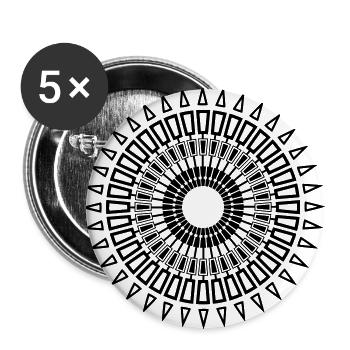 Sonne dispose de son propre choix de couleur - Lot de 5 grands badges (56 mm) - blanc - Devant