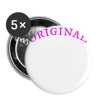 Original 100% Paula, Geschenk, Namen - Buttons groß 56 mm (5er Pack) - Weiß - Vorne