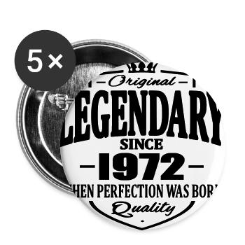 Legendary since 1972 - Buttons large 2.2''/56 mm (5-pack) - white - Front