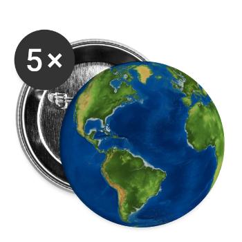 globe - Buttons large 2.2''/56 mm (5-pack) - white - Front