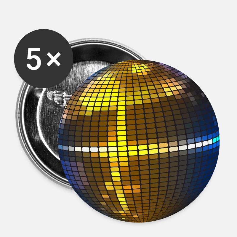 Disco ball - Buttons large 2.2''/56 mm (5-pack) - white
