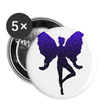 Fee - Buttons groß 56 mm (5er Pack) - Weiß - Vorne