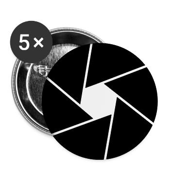 Focus pour Fotographen GESCHENK IDEE - Lot de 5 grands badges (56 mm) - blanc - Devant