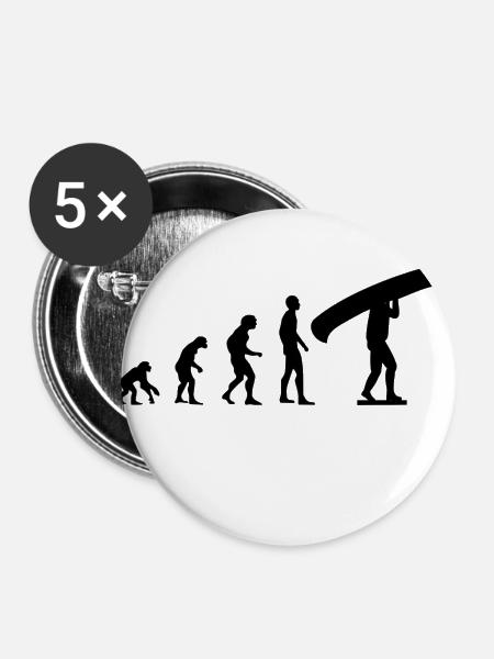 Kanu Evolution - Buttons groß 56 mm (5er Pack) - Weiß