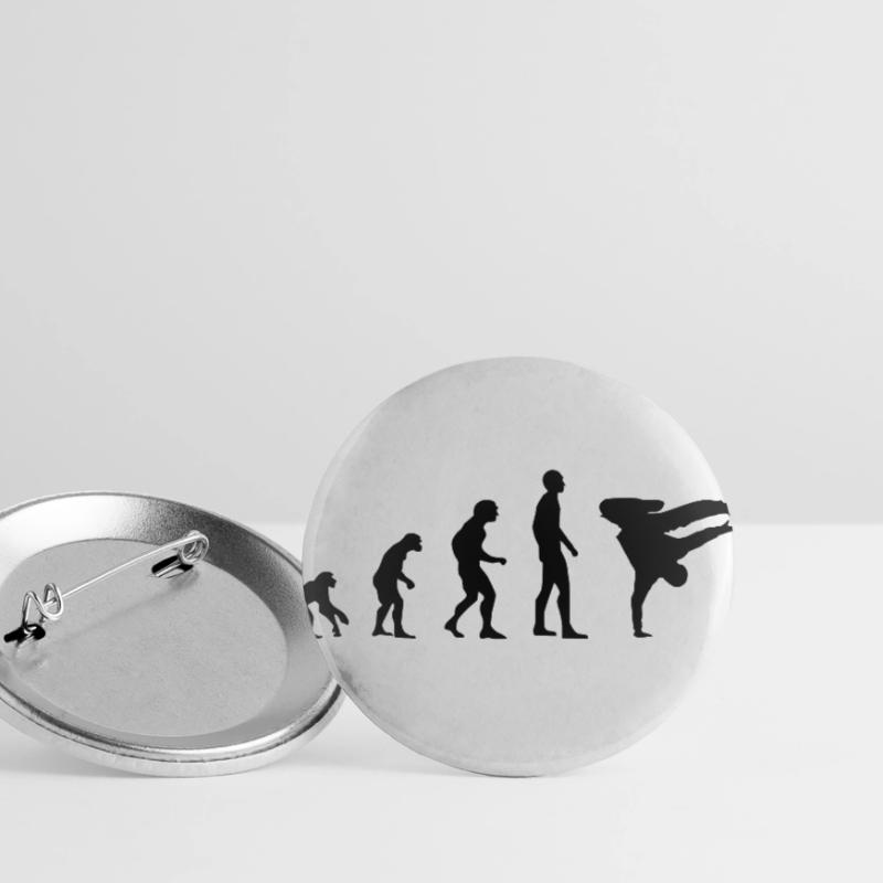 Breakdance Evolution Silhouette Buttons groß 56 mm (5er Pack)