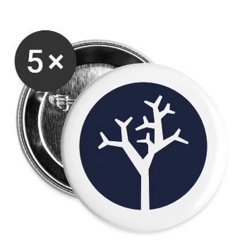 Whitetree - Buttons large 2.2''/56 mm (5-pack) - white - Front