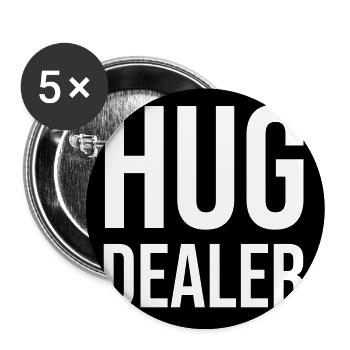 Hug Dealer - Buttons groß 56 mm (5er Pack) - Weiß - Vorne