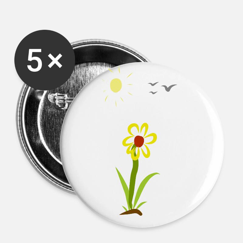 flower - Buttons large 2.2''/56 mm (5-pack) - white