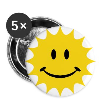 sun - Buttons large 2.2''/56 mm (5-pack) - white - Front