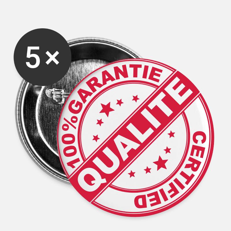 100% guaranteed - Buttons large 2.2''/56 mm (5-pack) - white