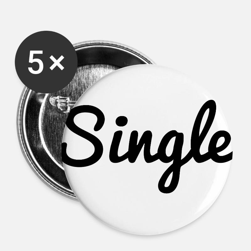 single - Buttons large 2.2''/56 mm (5-pack) - white