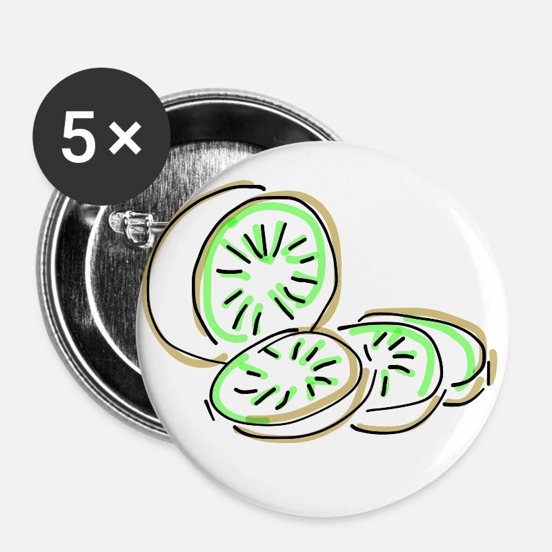 kiwi - Buttons large 2.2''/56 mm (5-pack) - white