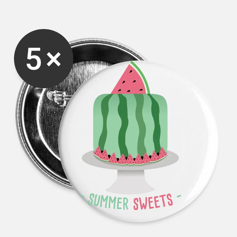 melon - Buttons large 2.2''/56 mm (5-pack) - white