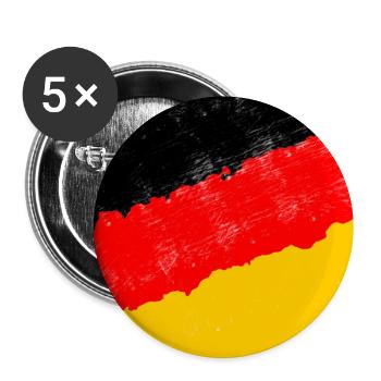 Germany flag - Buttons large 2.2''/56 mm (5-pack) - white - Front