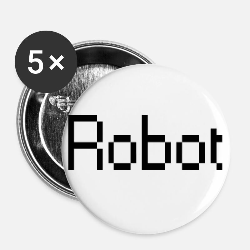 Robot - Buttons large 2.2''/56 mm (5-pack) - white