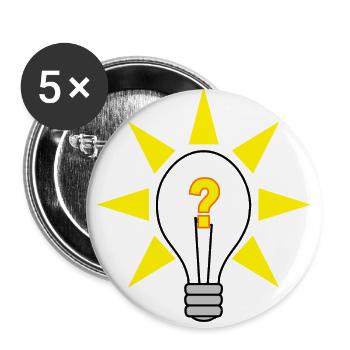 Bright Idea - Buttons large 2.2''/56 mm (5-pack) - white - Front
