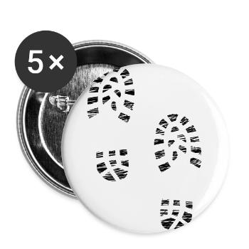 Booties - Buttons large 2.2''/56 mm (5-pack) - white - Front