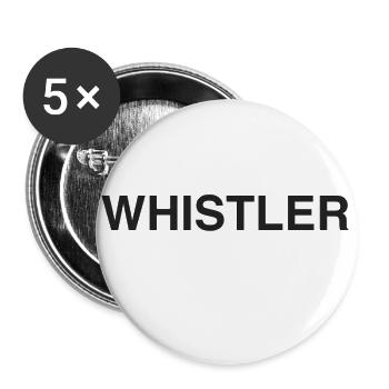 Whistler - Buttons groß 56 mm (5er Pack) - Weiß - Vorne