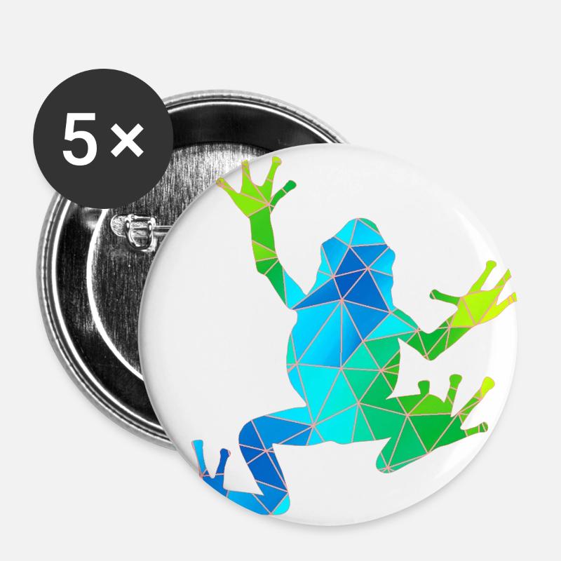frog - Buttons large 2.2''/56 mm (5-pack) - white