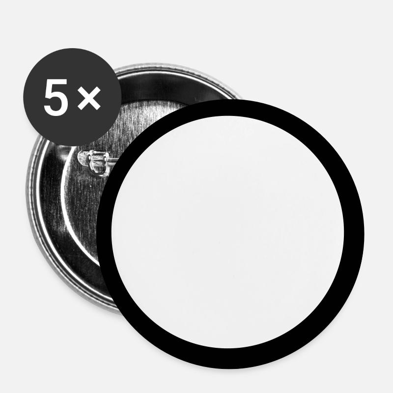 circle solid - Buttons large 2.2''/56 mm (5-pack) - white